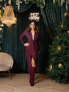 Abito lurex con spalline scollo profondo