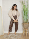 Pantalone Balloon Ecopelle Natalie