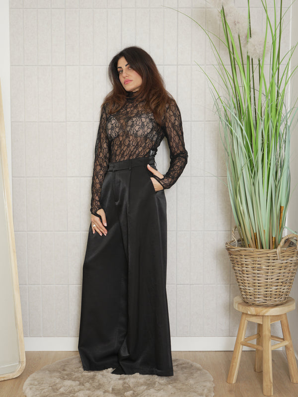 Pantalone satin palazzo