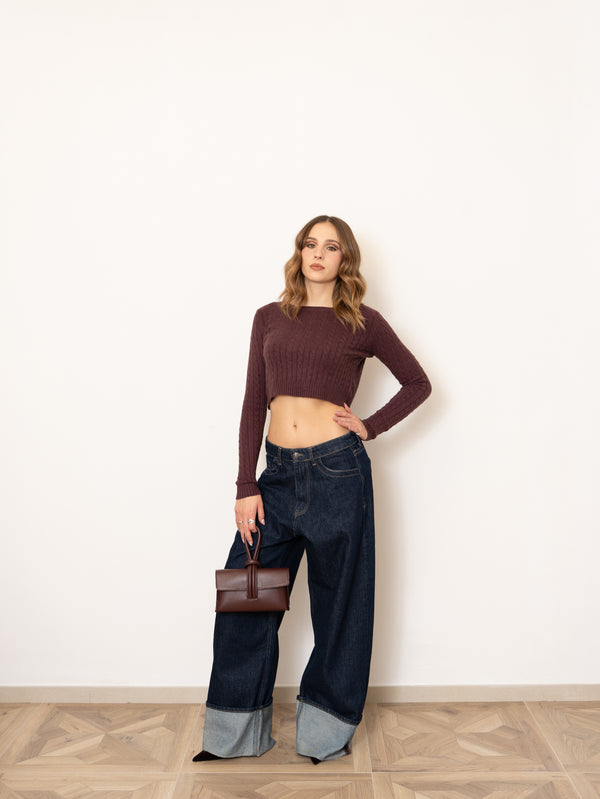 Jeans risvoltone