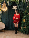 Pantaloncino mix Paillettes