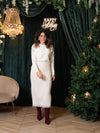 Pull con ricami di paillettes sulle spalle