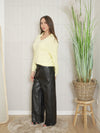 Pantalone ecopelle