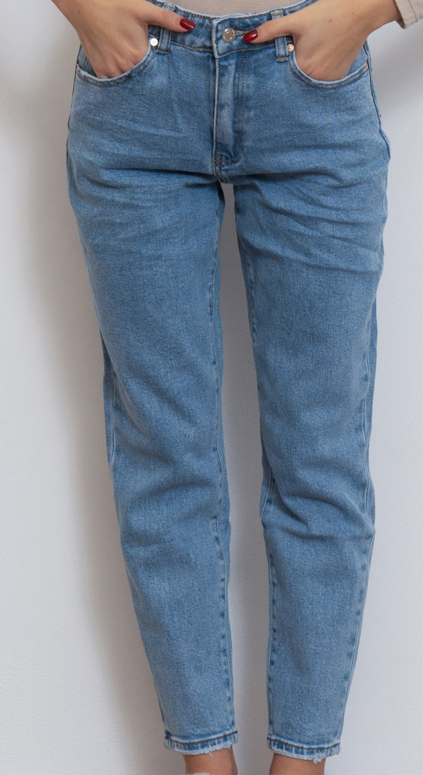 Jeans dritto lavaggio chiaro