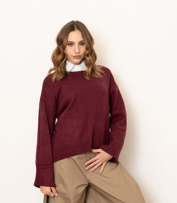 Pull manica larga