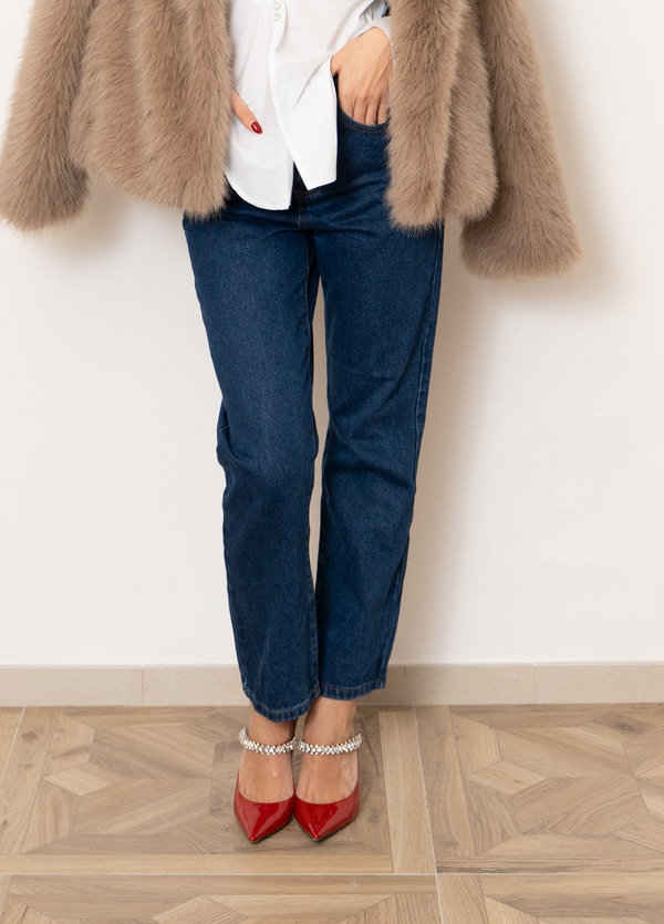 Jeans dritto lavaggio scuro