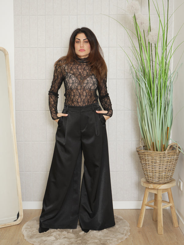 Pantalone satin palazzo
