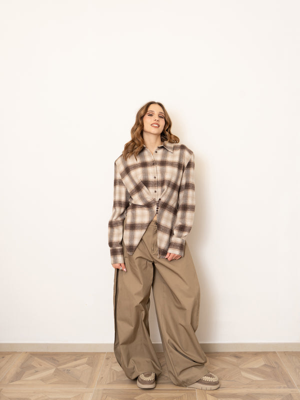 Camicia check con corpetto