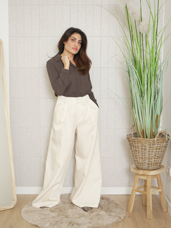 Pantalone satin palazzo