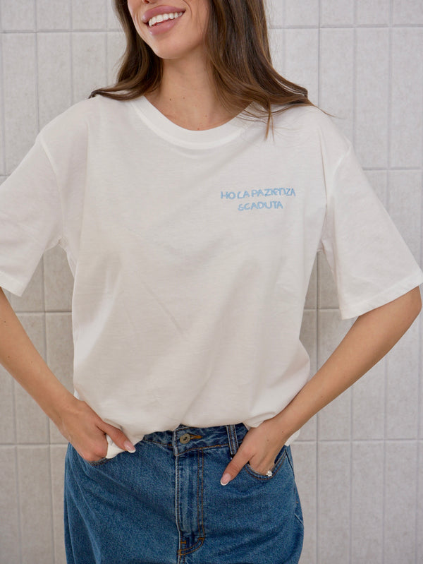 T-Shirt “Ho la pazienza SCADUTA”