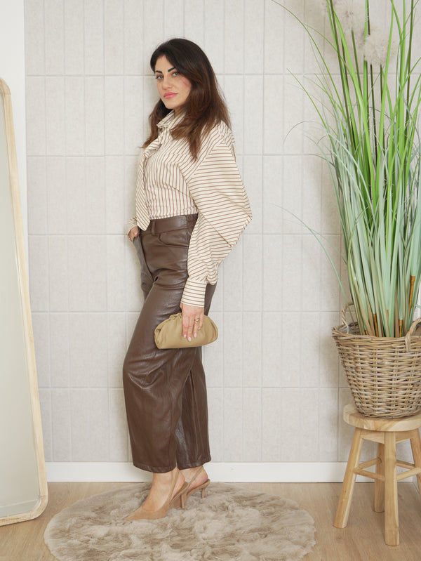 Pantalone Balloon Ecopelle Natalie